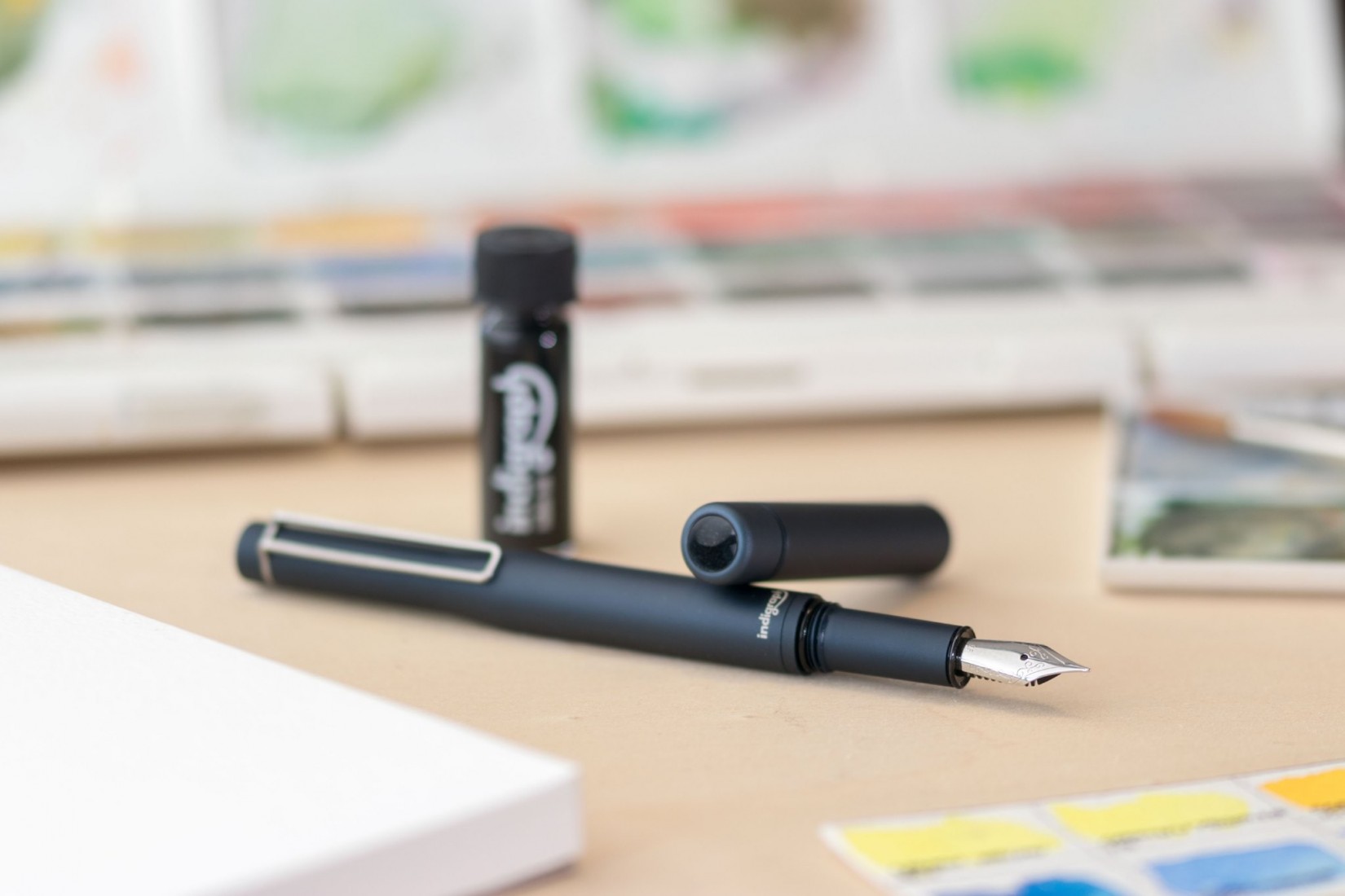 IndiGraph fountain pen with converter and free 4ml ink