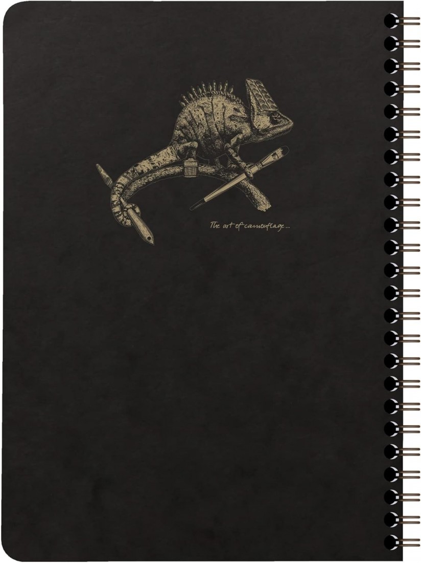 Clairefontaine Rhodia Flying Spirit Black Spiral Notebook, 90gsm A5 Lined 102566