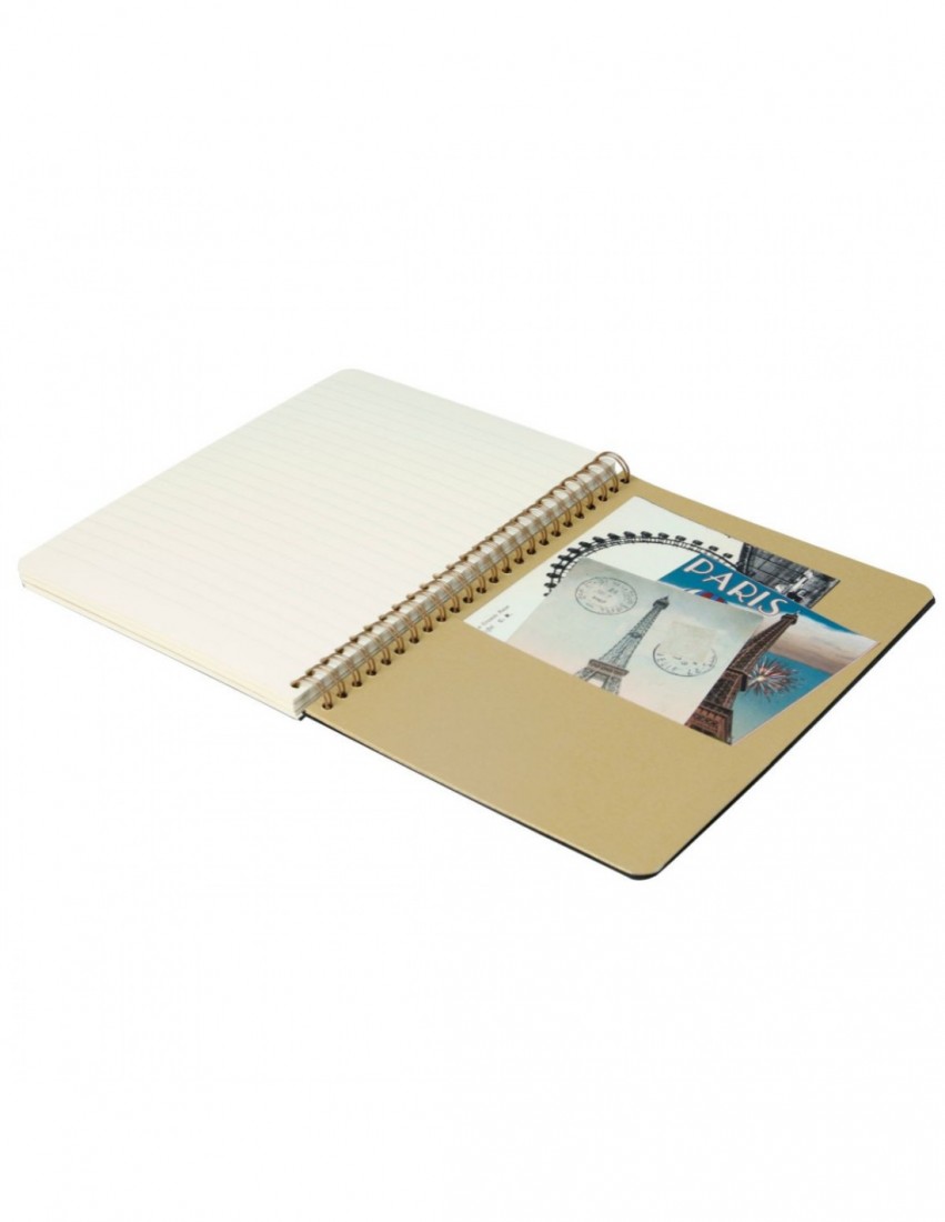 Clairefontaine Rhodia Flying Spirit Black Spiral Notebook, 90gsm A5 Lined 102566
