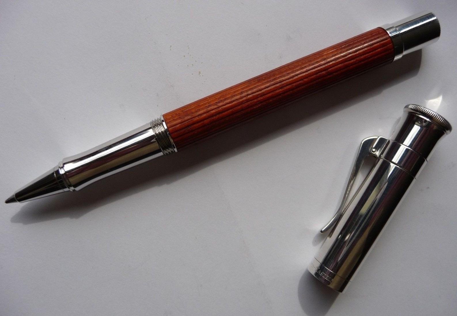Graf Von Faber Castell Pernambuco Platinum Rollerball Pen, 145510