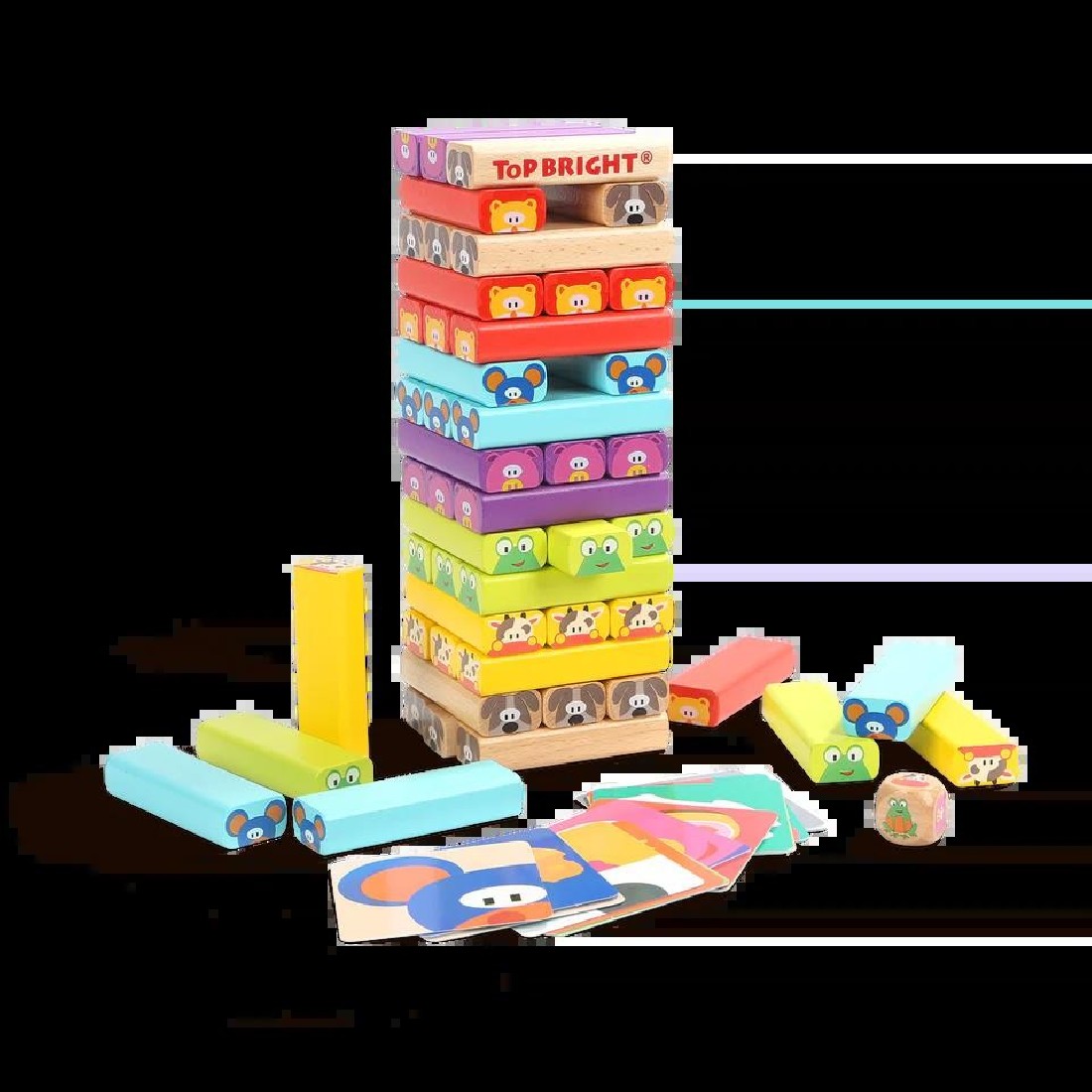 Ξύλινο παιχνίδι Wobble Tower 120314 Topbright