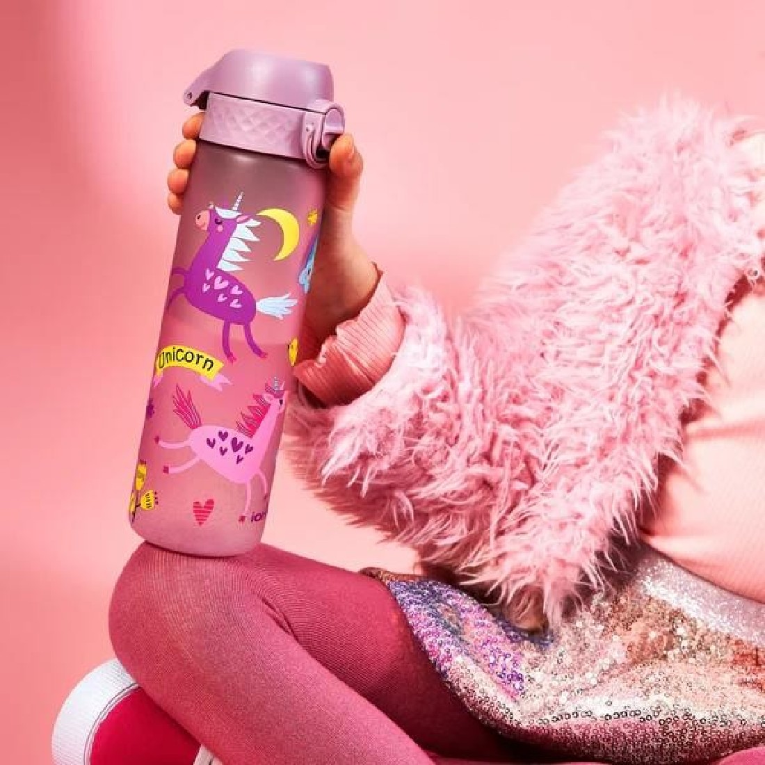 Παγούρι πλαστικό Slim 500ml Unicorns ION8