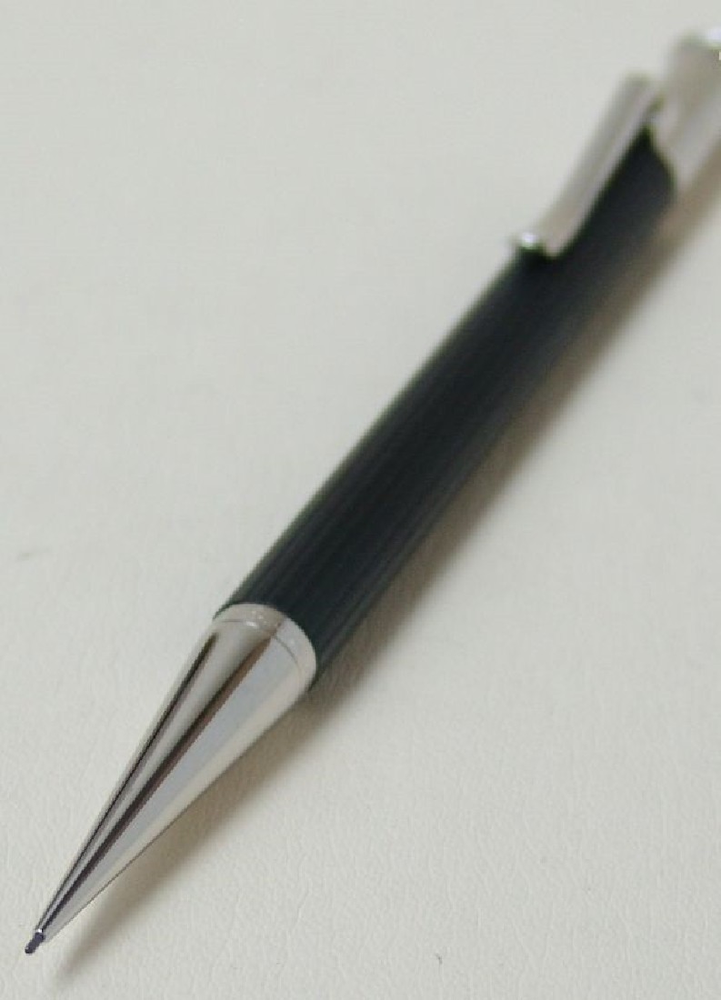 Graf Von Faber Castell Ebony Wood Platinum ballpoint 145531