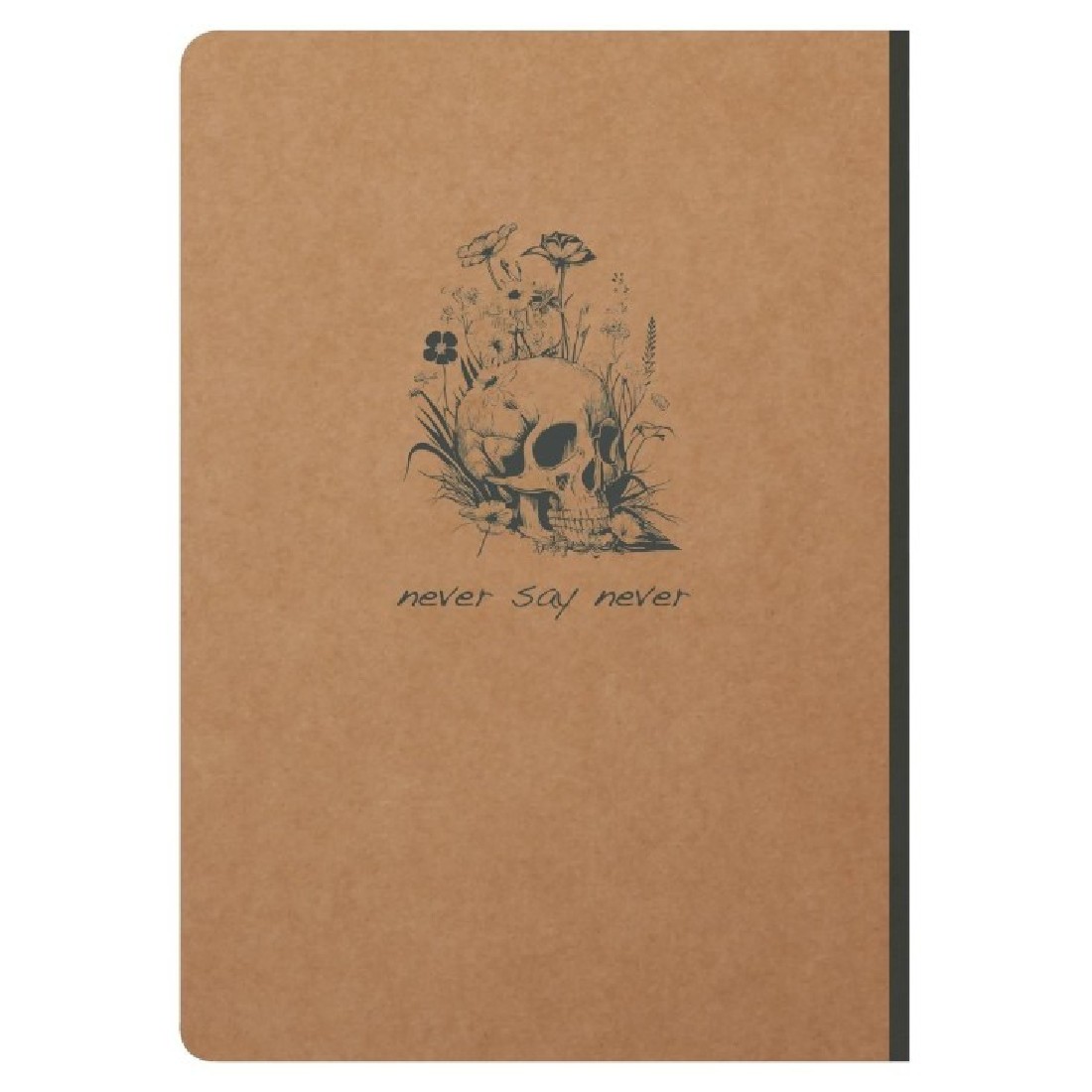 Clairefontaine - 103546C - A Linen Spine Pocket Book - Flying Spirit A5 14.8 x 21 cm 192 Pages Ruled Ivory Paper 90g Brown Kraft Cover