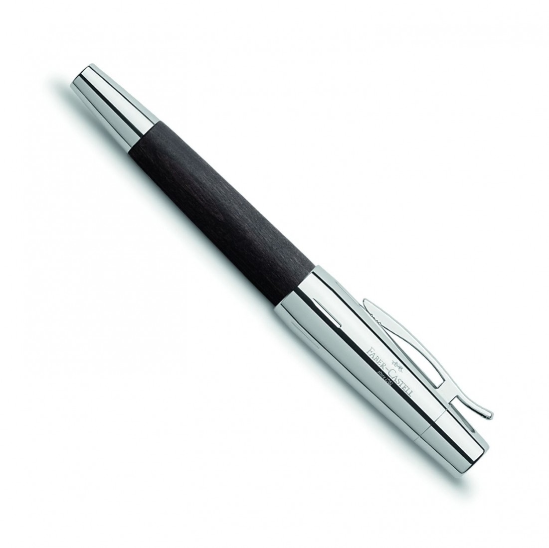 Faber Castell E-Motion Pearwood Black Chrome  Fountain Pen 148220