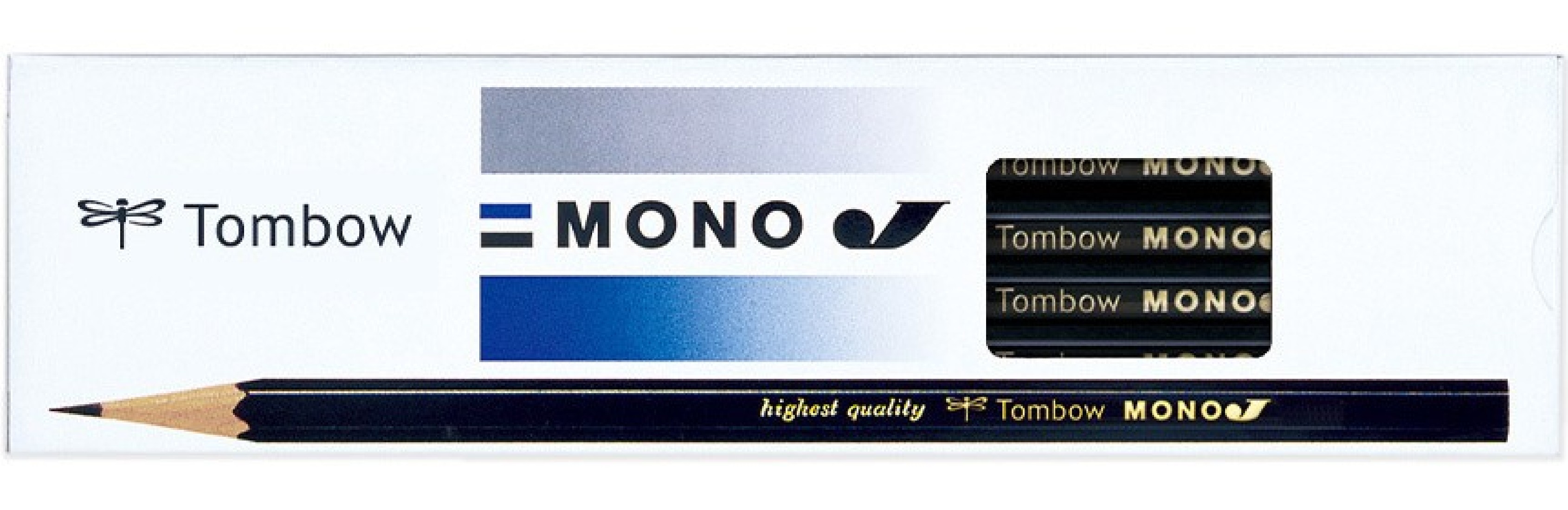 Tombow set 12pcs wooden pencils black  MONO-J