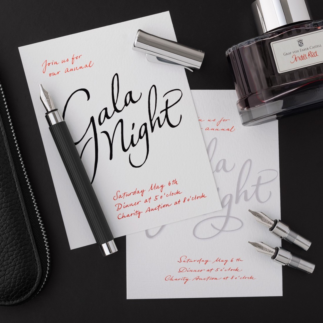 Graf Von Faber Castell Tamitio Black  Fountain Pen 141502