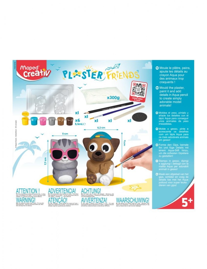 Μοντελισμός Plaster Friends Γάτα & Σκύλος 907207 Maped Creative.