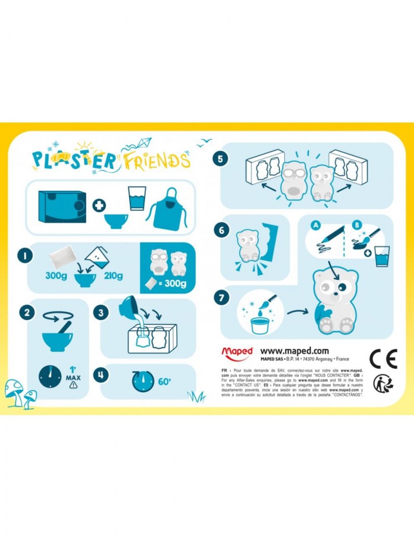 Μοντελισμός Plaster Friends Γάτα & Σκύλος 907207 Maped Creative.