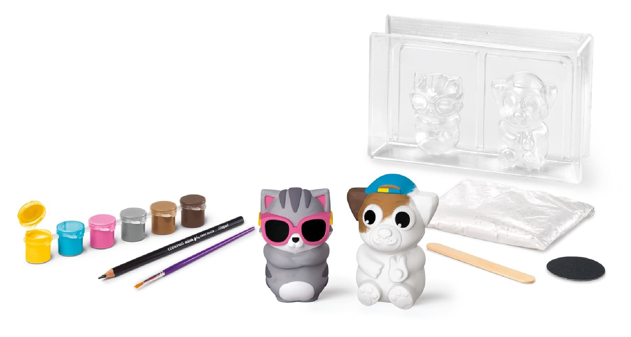 Μοντελισμός Plaster Friends Γάτα & Σκύλος 907207 Maped Creative.
