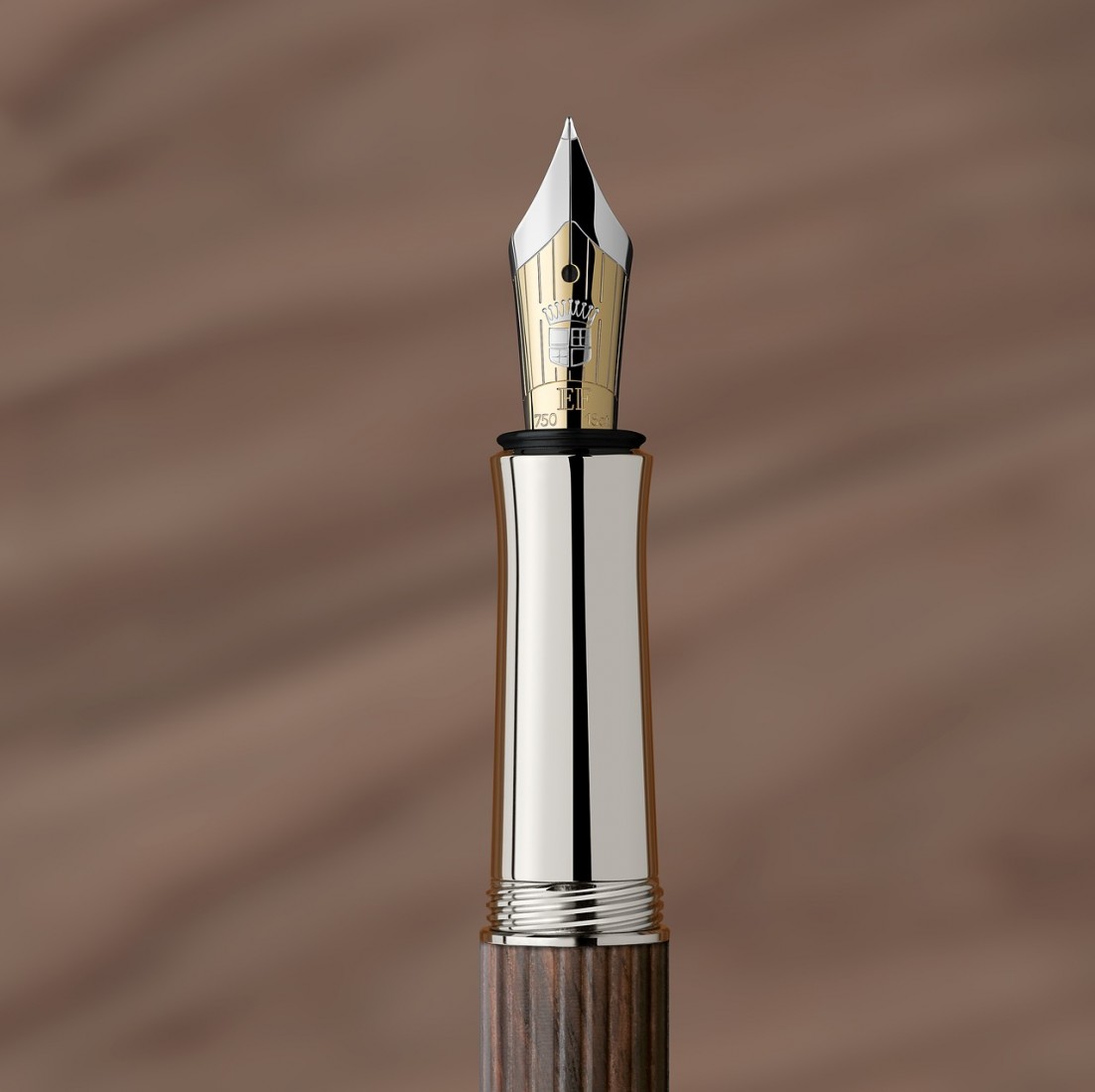 Graf Von Faber Castell Classic Platinum, Grenadilla wood 145522 Fountain Pen