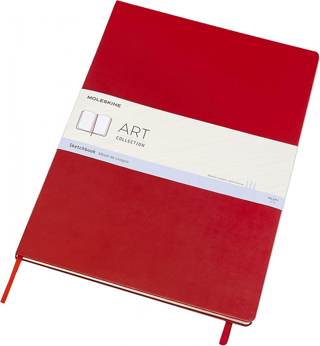 Notebook A3 Sketchbook Red Hard Cover Moleskine