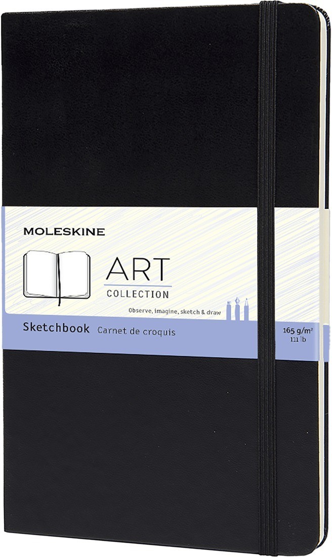 Moleskine Notebook Large 13x21, Sketchbook Black Hard Cover