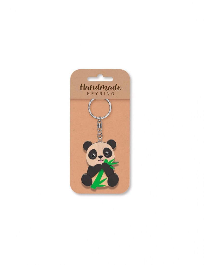 Μπρελόκ ξύλινο Panda Wooden Keyring K1957 Global Journey Gifts