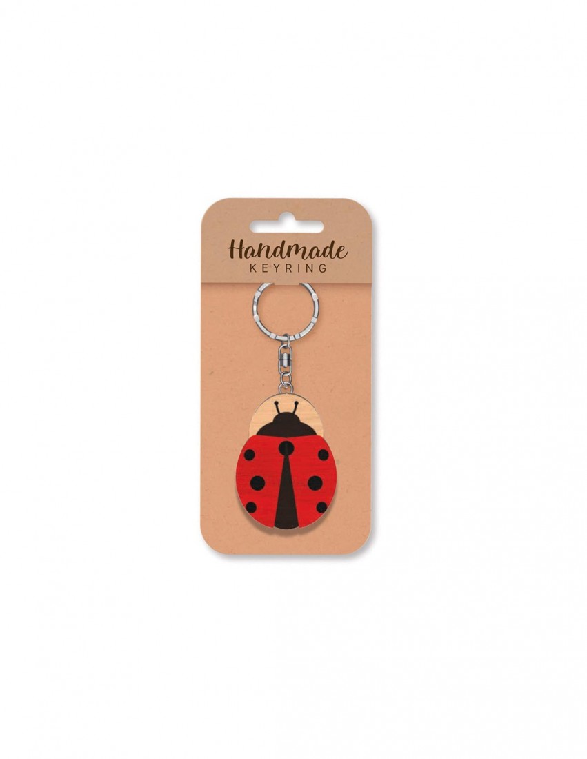 Μπρελόκ ξύλινο Ladybird Wooden Keyring K1944 Global Journey Gifts