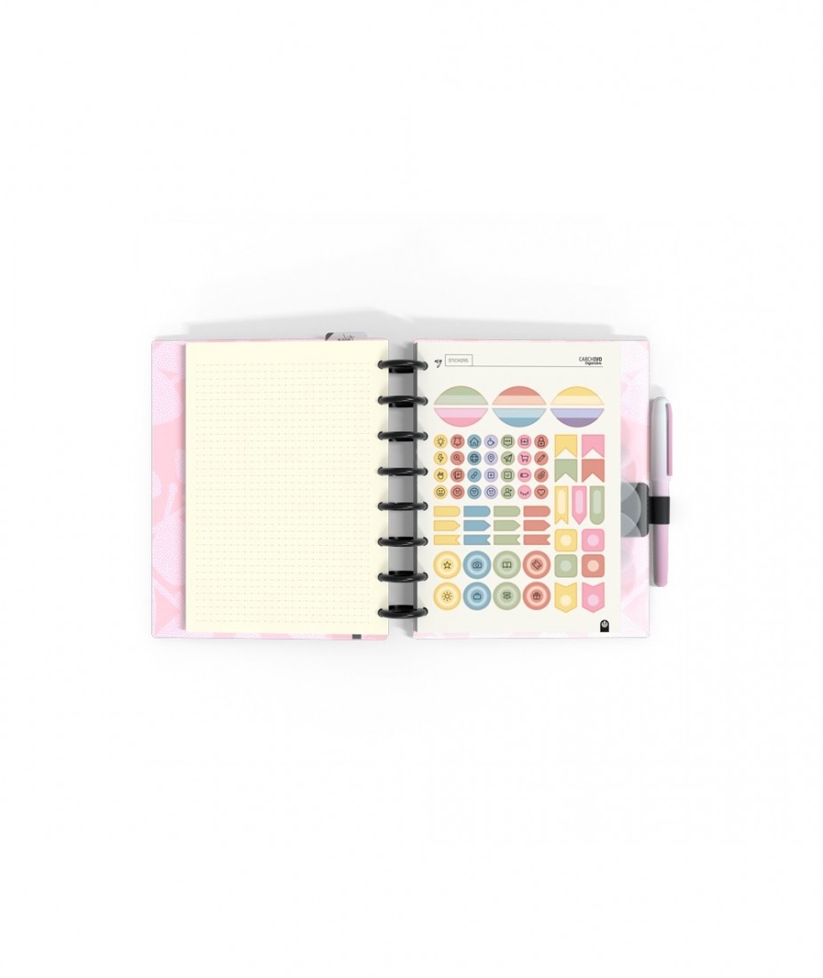 Carchivo Planner A5 Ροζ με Λουλούδια (66035105)