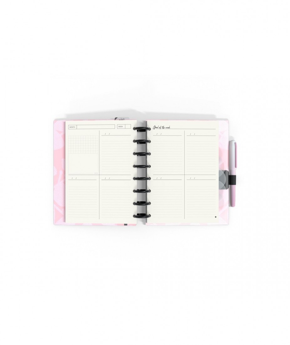 Carchivo Planner A5 Ροζ με Λουλούδια (66035105)