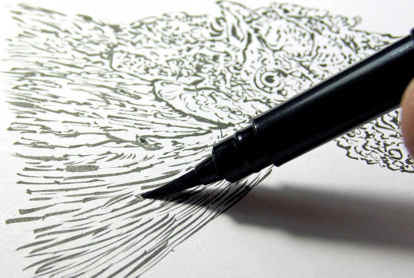 Black Brush Pen Chinese ink GFKp Pentel