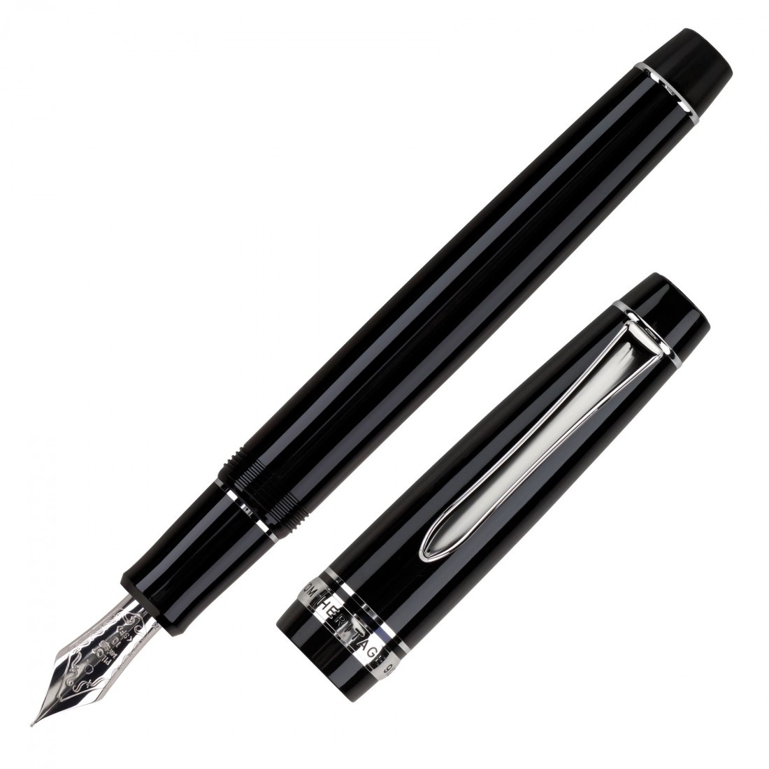 Pilot Custom Heritage 912 FKVH2MR-B Black Fountain Pen