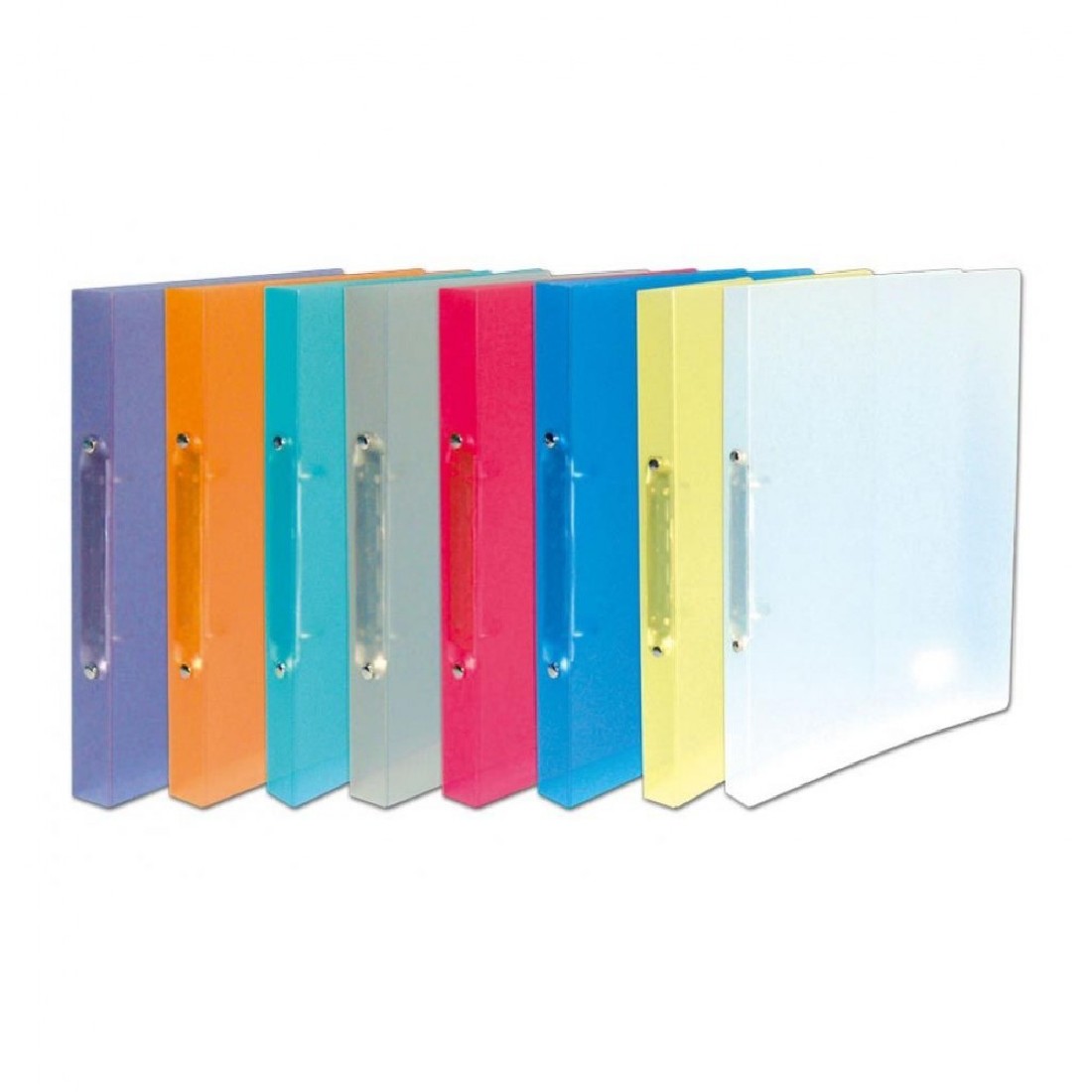 Ντοσιέ κρικ Διαφανές 17x25cm  με μηχανισμό 2-20 (Διάφορα χρώματα) Skag