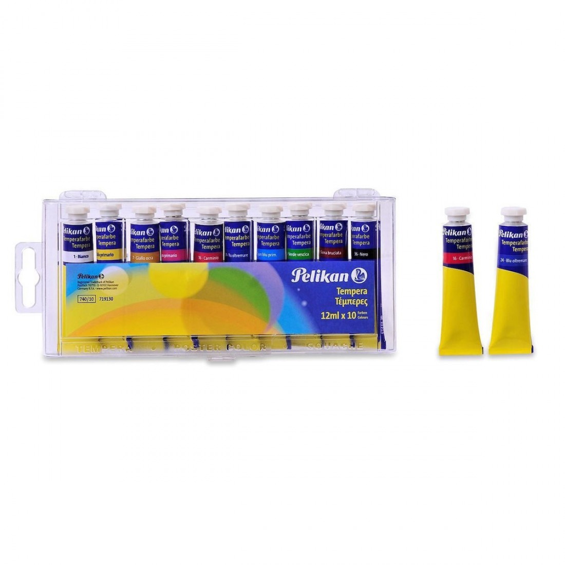 Pelikan Tempera 12ml x 10 colours 719130.