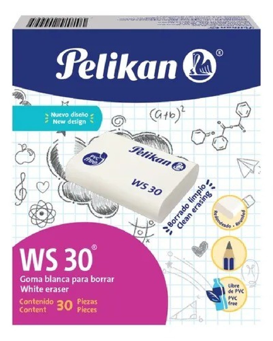 Pelikan Γόμα Λευκή ws30 606158.