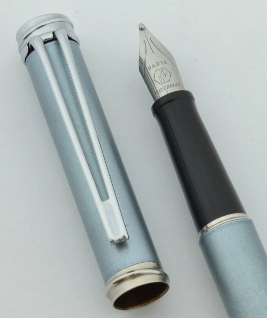 Waterman Harmonie laquer light blue ct fountain pen with free converter and Florida 30Mml  blue ink