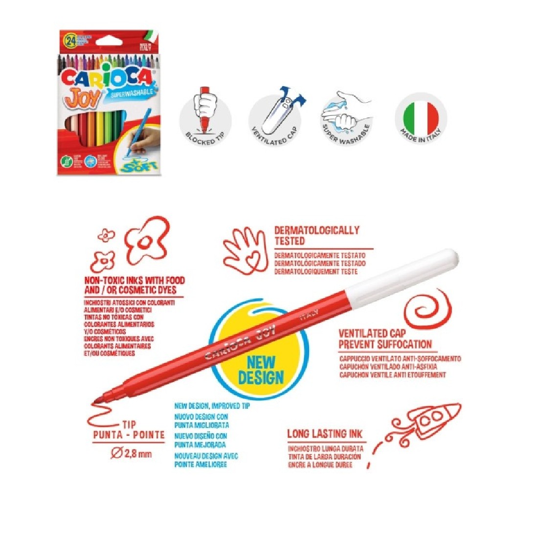 Σετ Play With Colors & Travel Kit 60 Τεμάχια 43262 Carioca.
