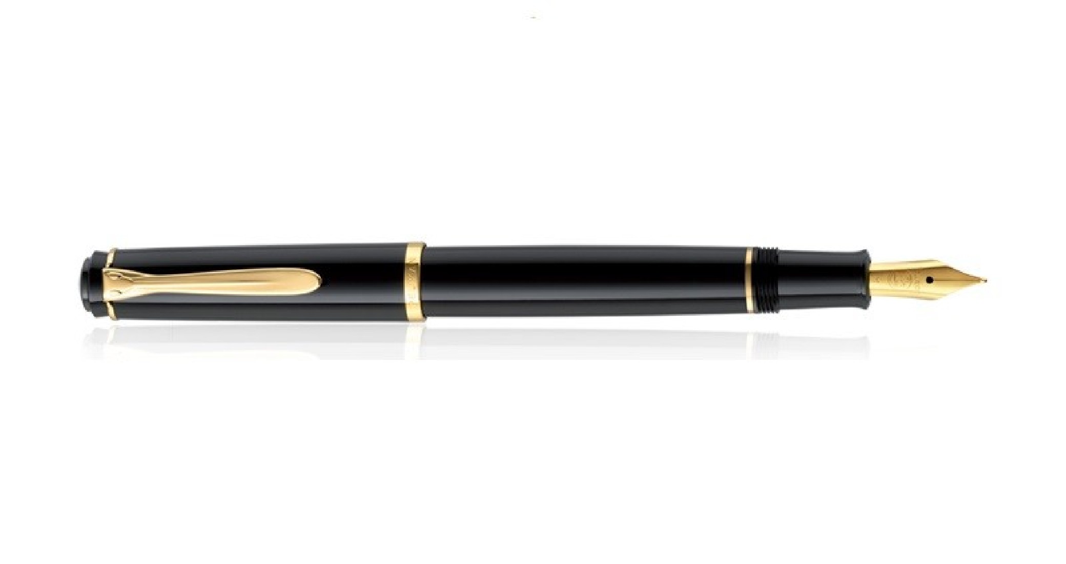 Pelikan P200 Classic Black with cartridges fountain pen (F/M/B nib)