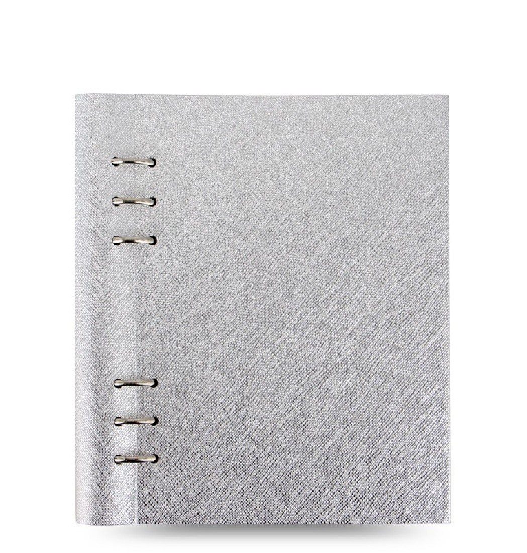 Filofax Clipbook A5 Saffiano Metallic Silver 145004