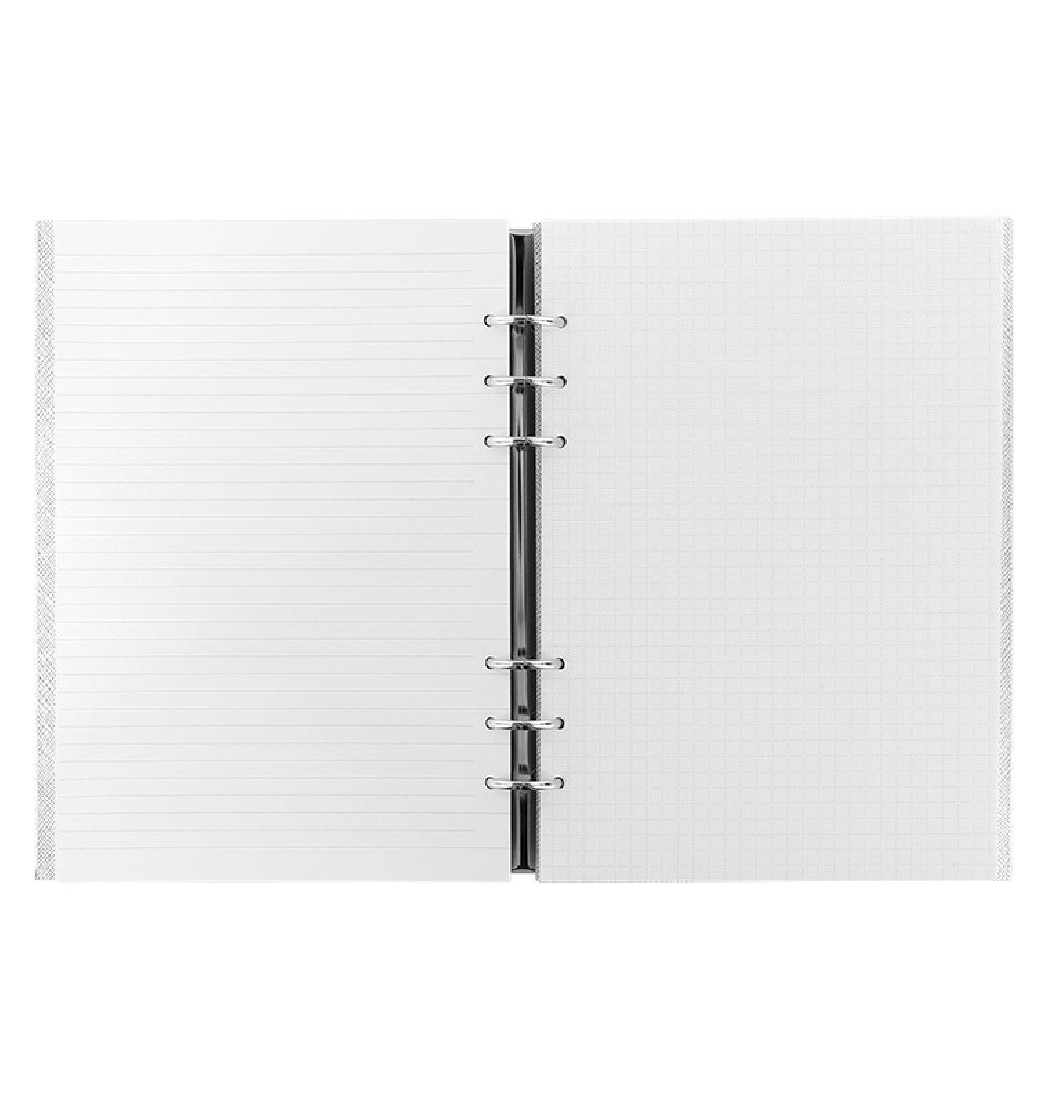 Filofax Clipbook A5 Saffiano Metallic Silver 145004