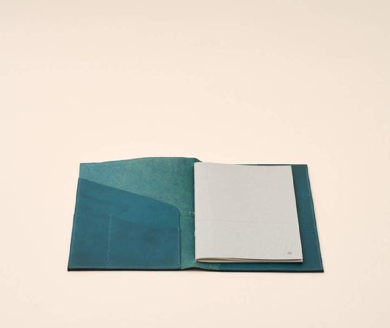 Paper Republic A5 Leather Le Portfolio Petrol Blue