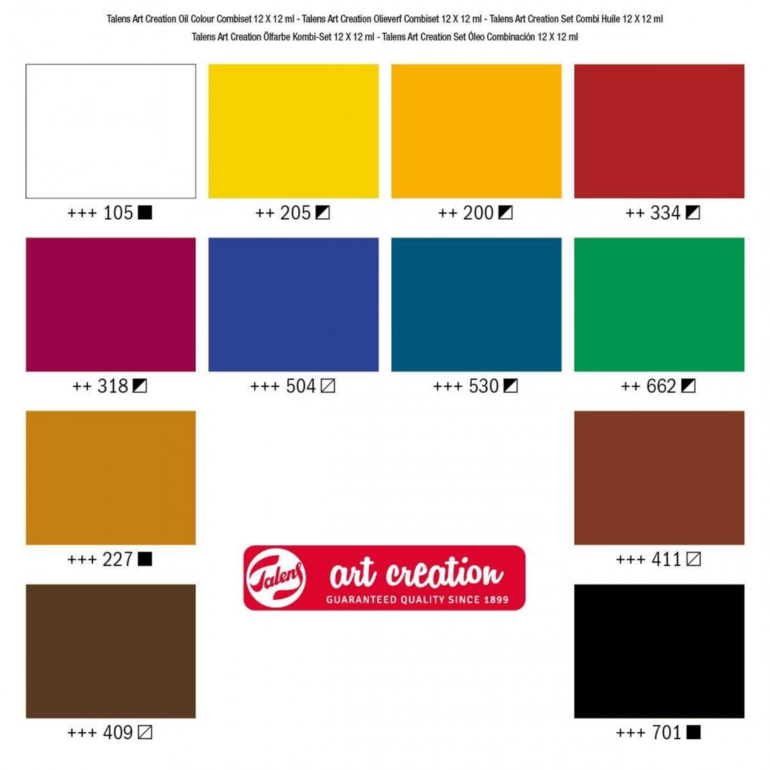 Σετ Ζωγραφικής Oil Combi 12x12ml  Talens