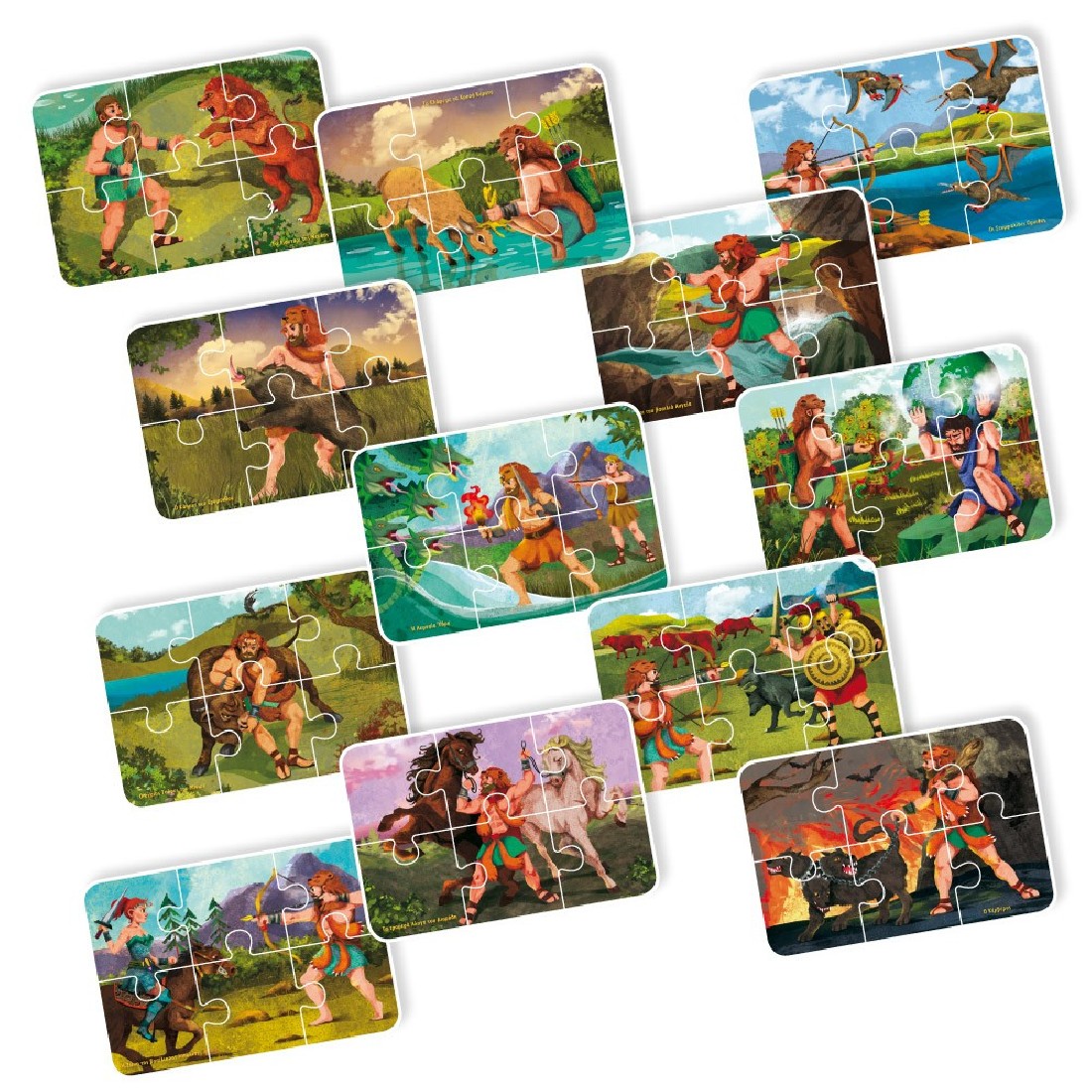 Puzzle (2 x 36τμχ.) Οι 12 Άθλοι του Ηρακλή  ΕΛΛΗΝΟΕΚΔΟΤΙΚΗ
