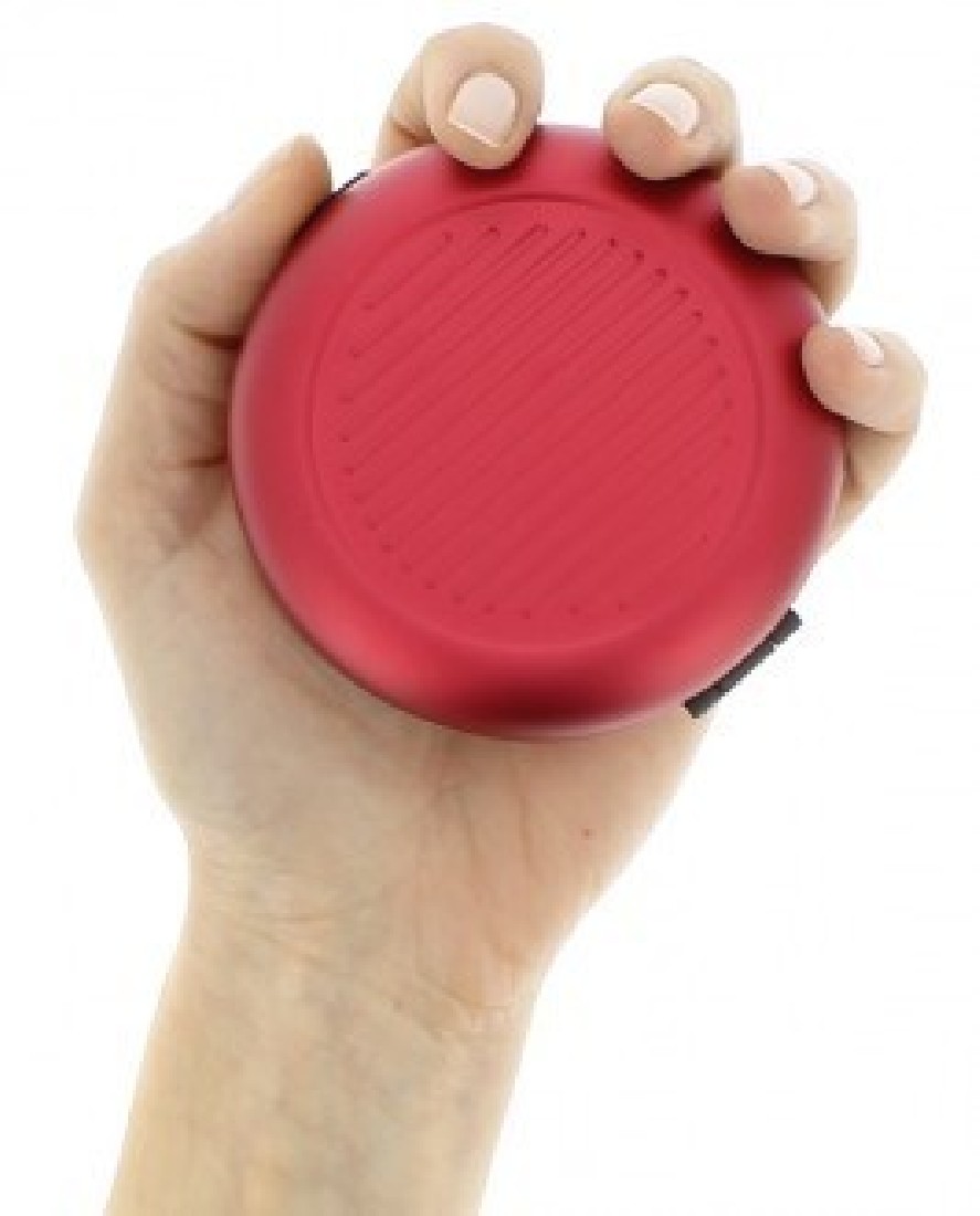 Ogon coin dispenser red aluminium wallet