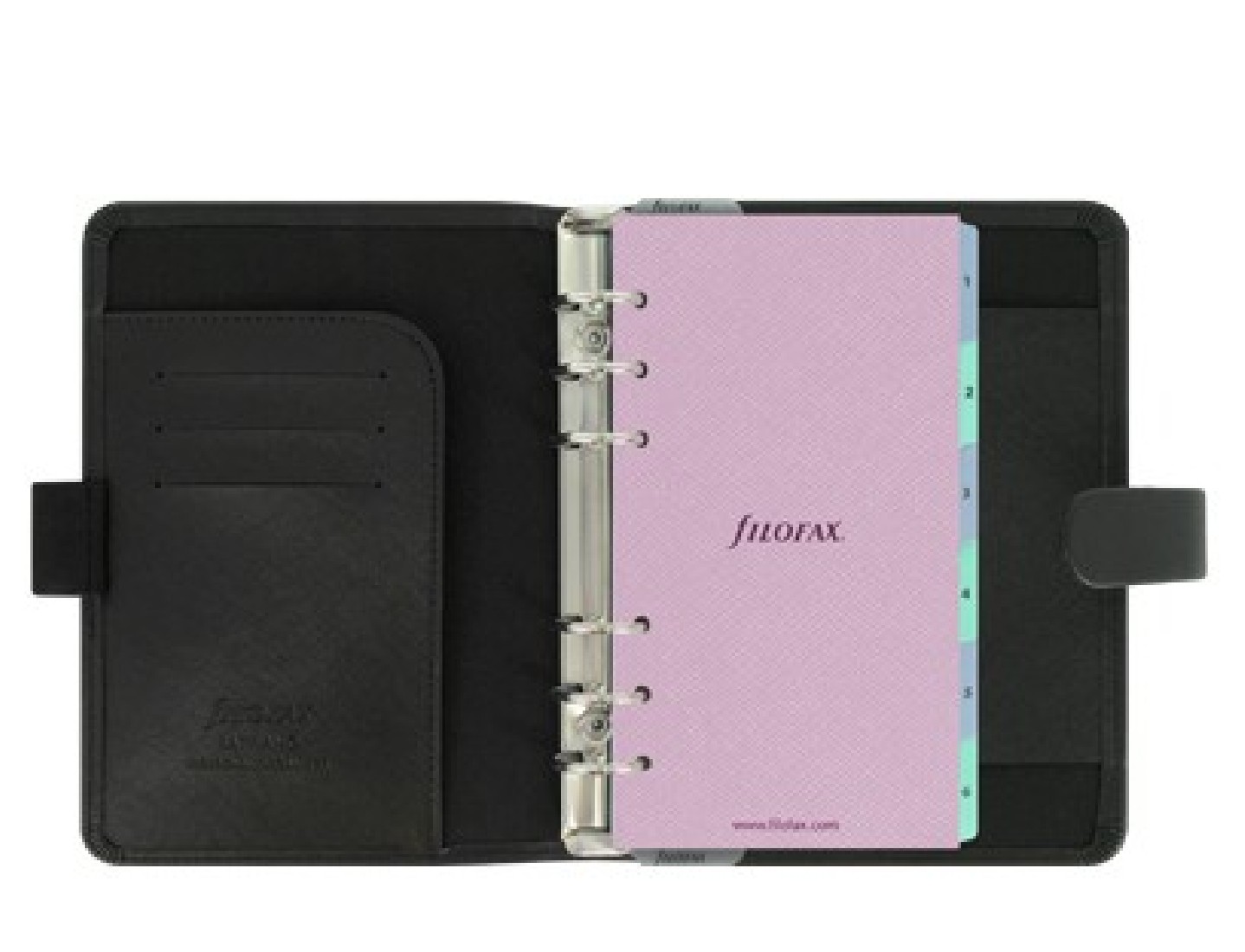 Filofax organiser Personal Saffiano Black 022470