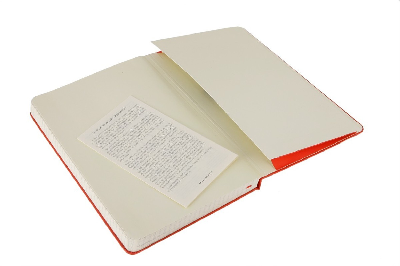 Moleskine notebook squared hard cover red large 13x21