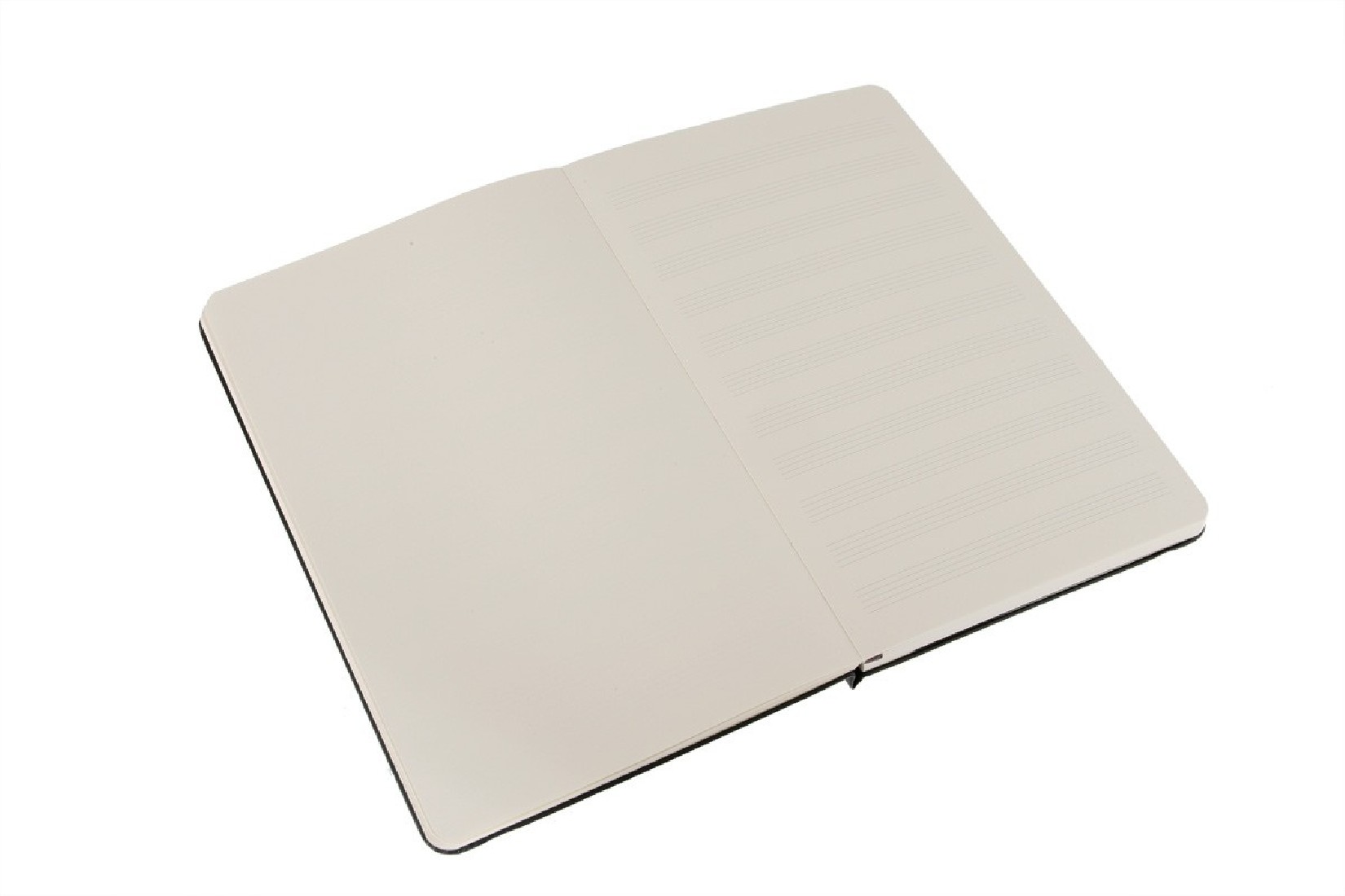 Notebook Music Large 13x21 Black Hard Cover, Moleskine