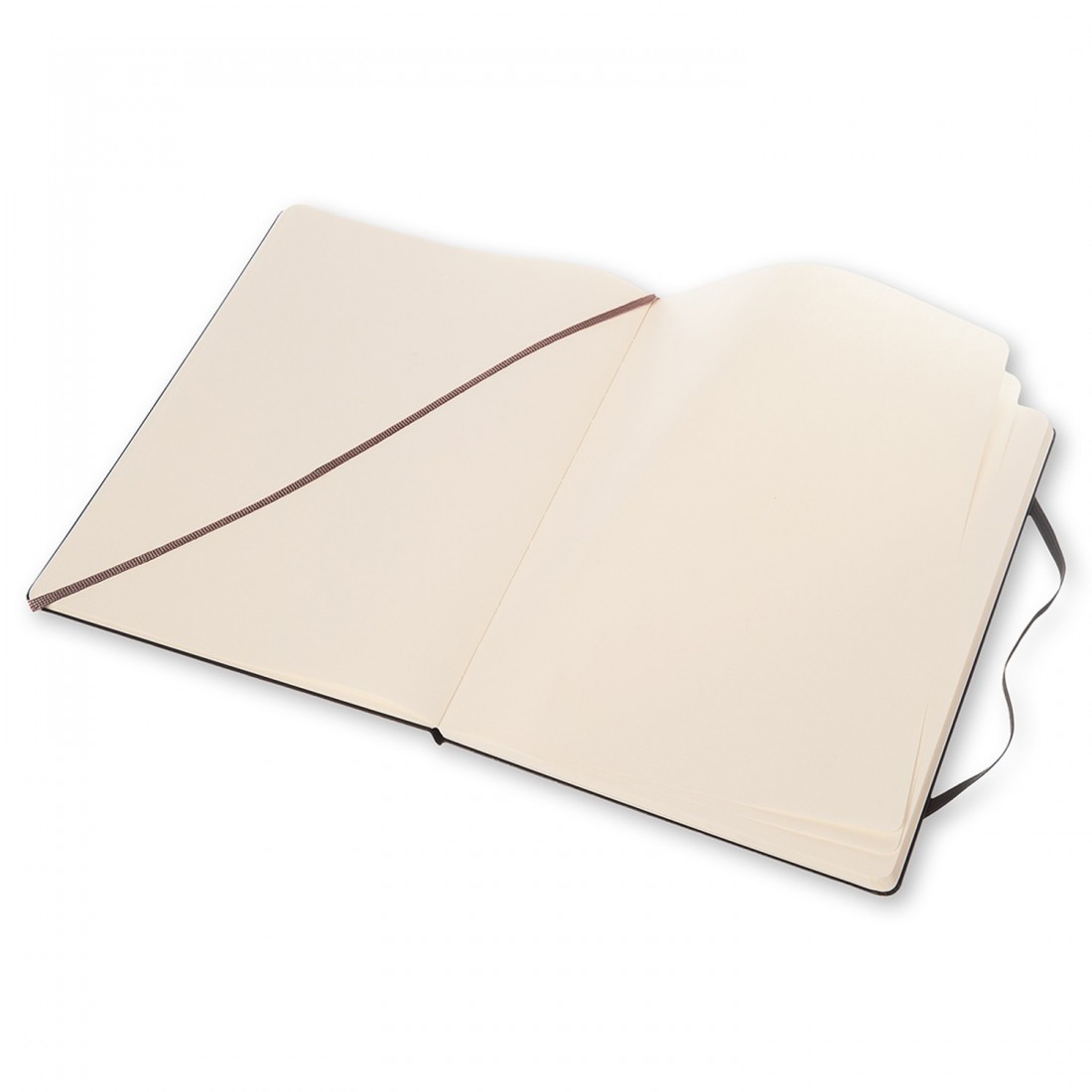 Moleskine plain notebook hard cover extra large 19x25 black