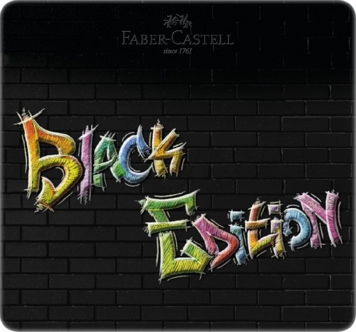 Faber-Castell Colour Pencils Black Edition 116425  cardboard wallet of 24