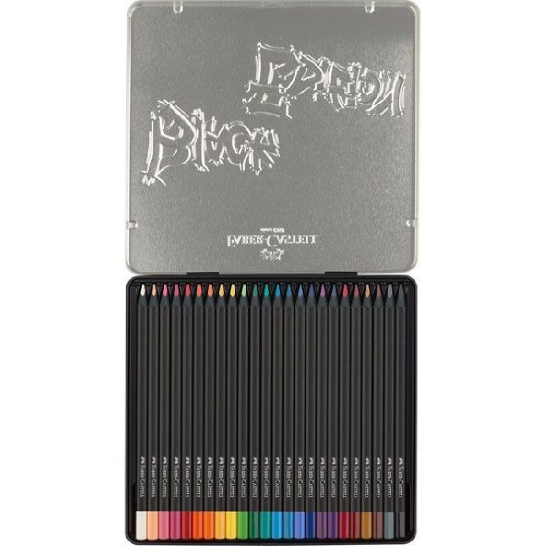 Faber-Castell Colour Pencils Black Edition 116425  cardboard wallet of 24