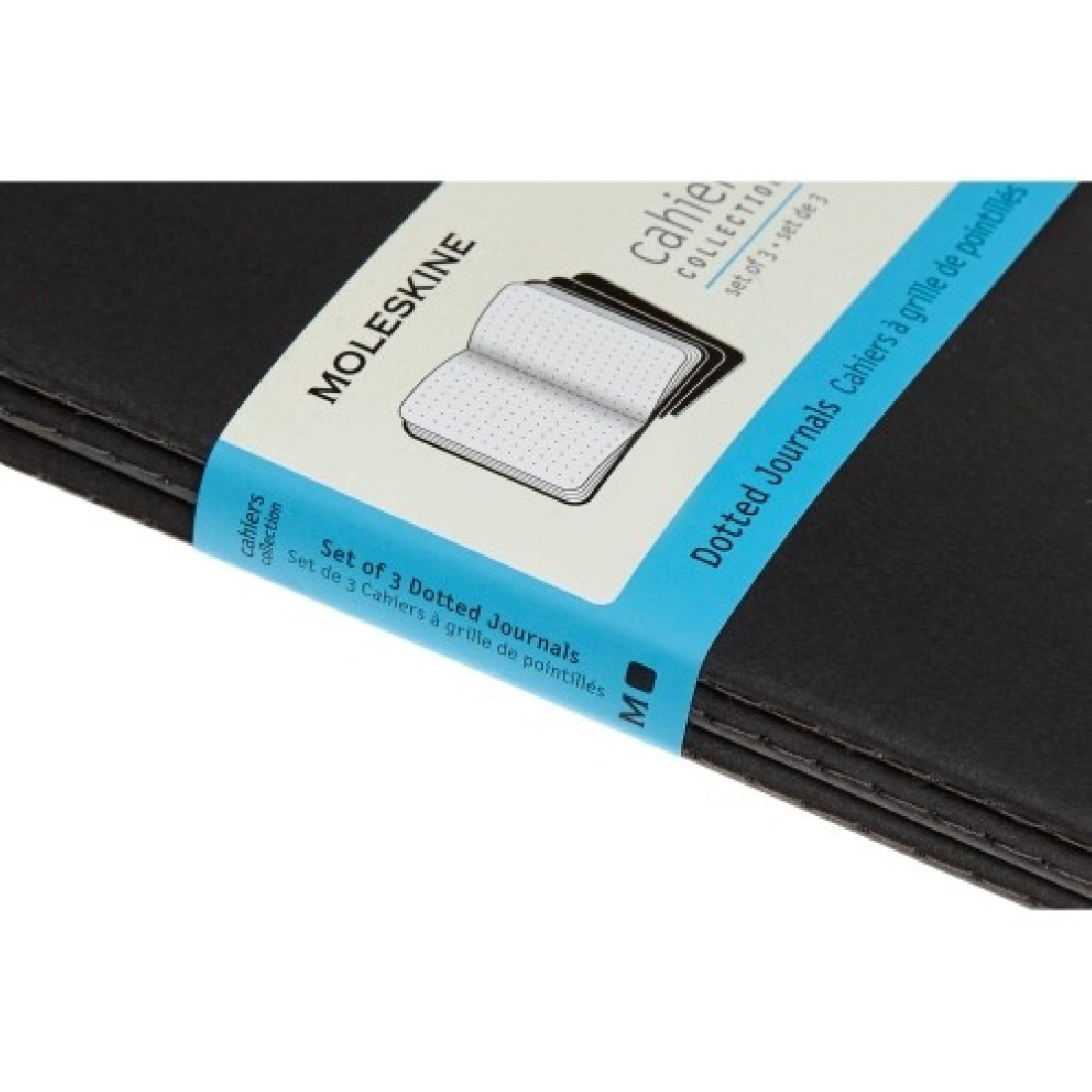 Set of 3 Extra Large Ruled Journals Black Soft Cover 19x25 Moleskine