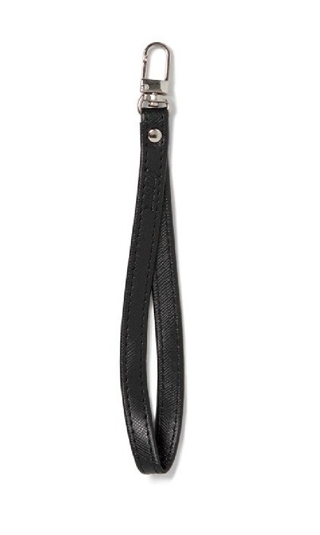 Filofax personal saffiano zip wristlet black 132801