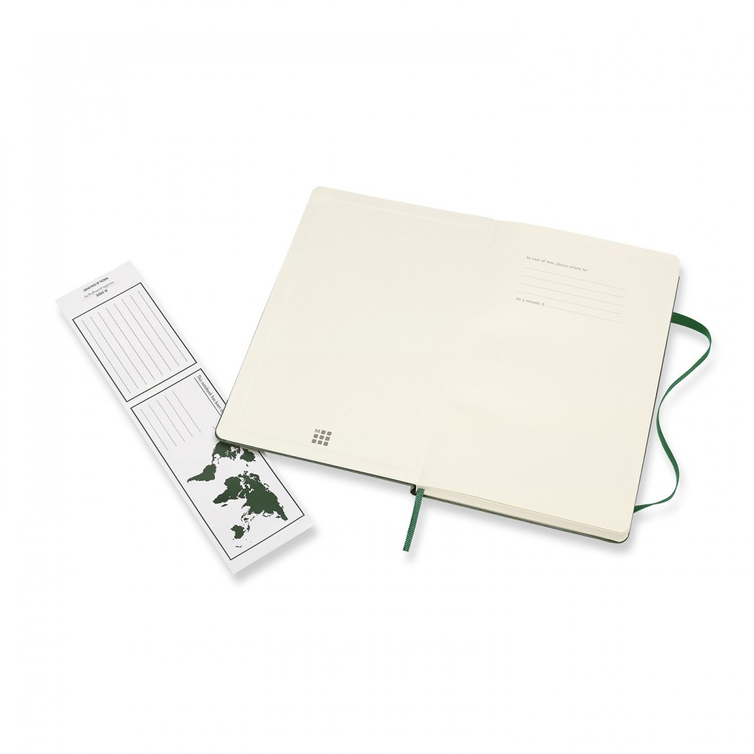 Moleskine notebook classic Myrtle Green Large 13x21 Hard cover Plain