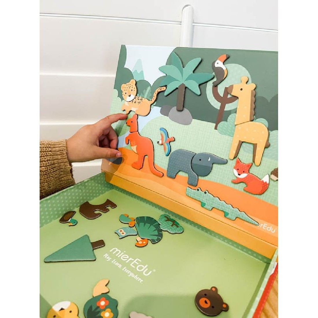 Μαγνητικό εκπαιδευτικό puzzle Animal world 00153 Mier Edu