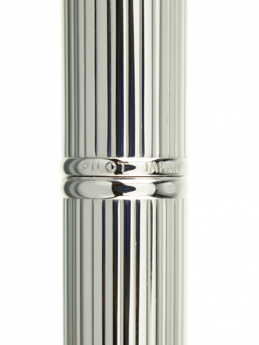 Pilot Capless (Vanishing Point) Metal striped Silver Rhodium Fountain pen FC-2700RR-S
