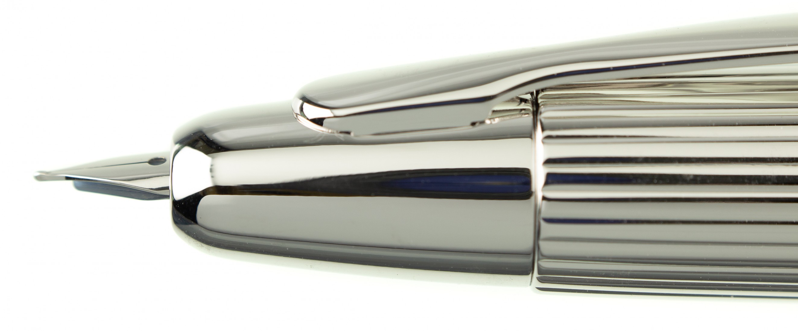Pilot Capless (Vanishing Point) Metal striped Silver Rhodium Fountain pen FC-2700RR-S