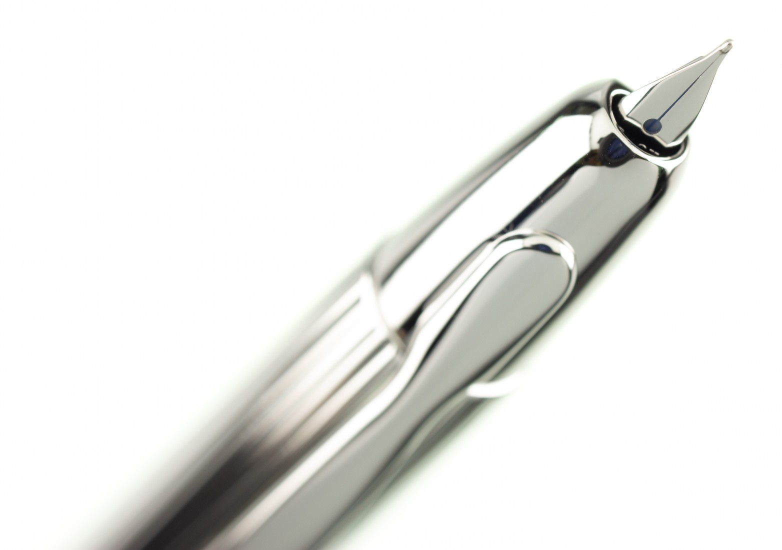 Pilot Capless (Vanishing Point) Metal striped Silver Rhodium Fountain pen FC-2700RR-S
