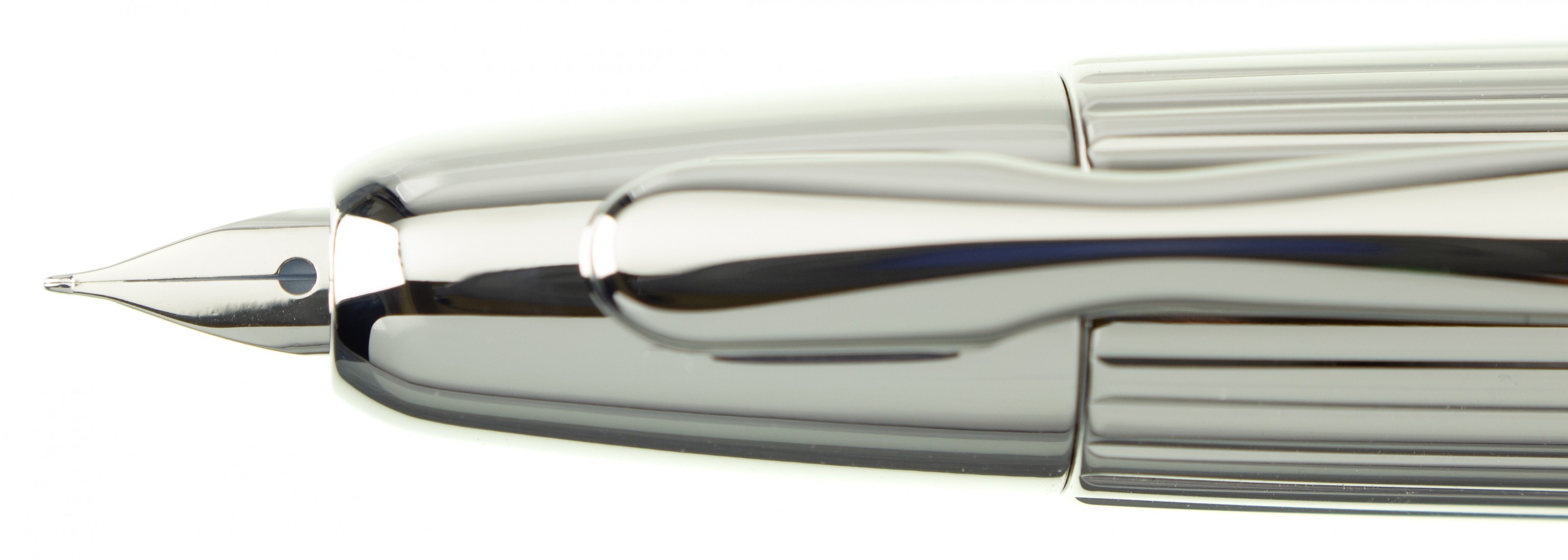 Pilot Capless (Vanishing Point) Metal striped Silver Rhodium Fountain pen FC-2700RR-S