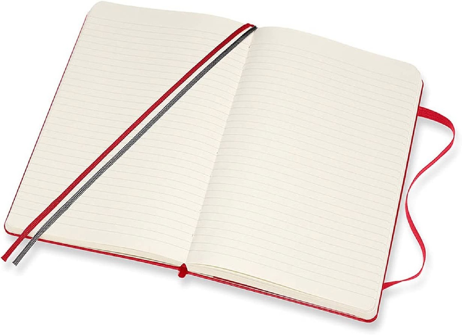 Moleskine Notebook Ruled Expanded Version Large 13x21  Red Hard Cover
